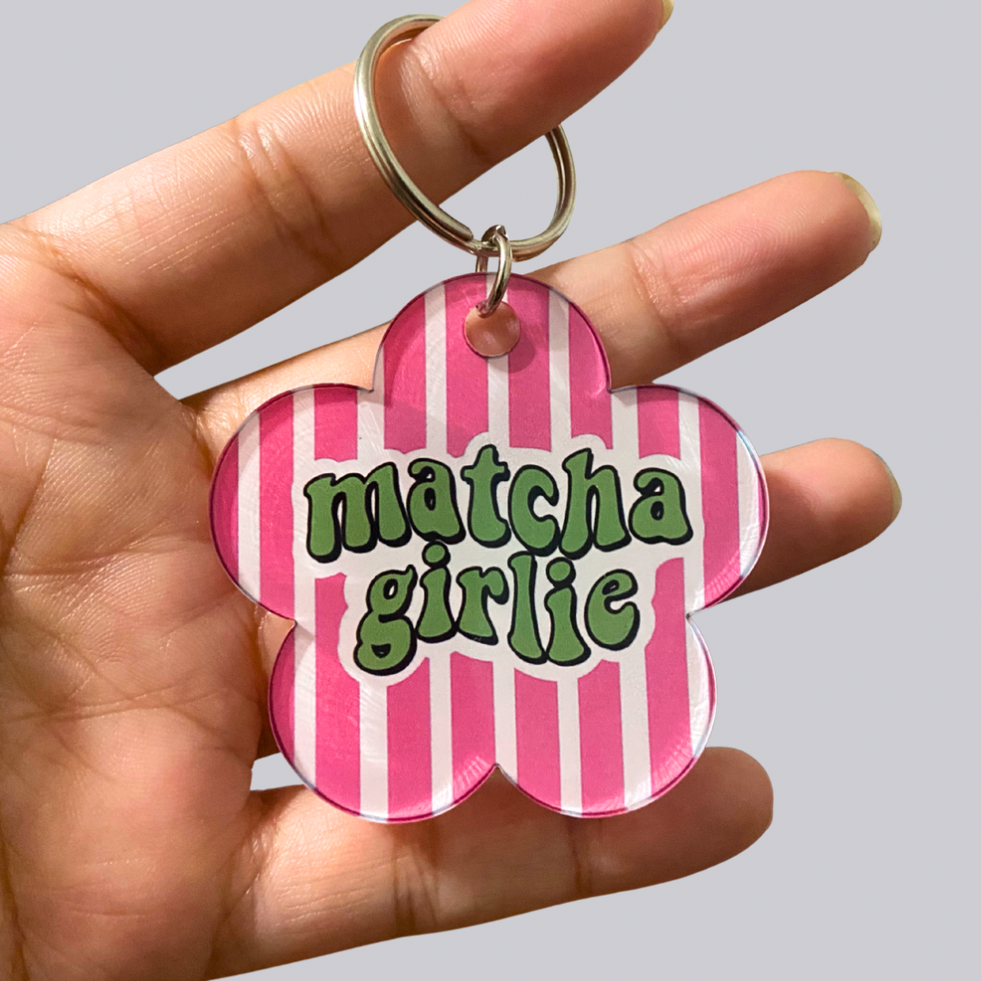 Matcha Girlie Car Accessory Bundle  | Keychain, Car Coaster Set and Air Freshener Fragrance (Copy)