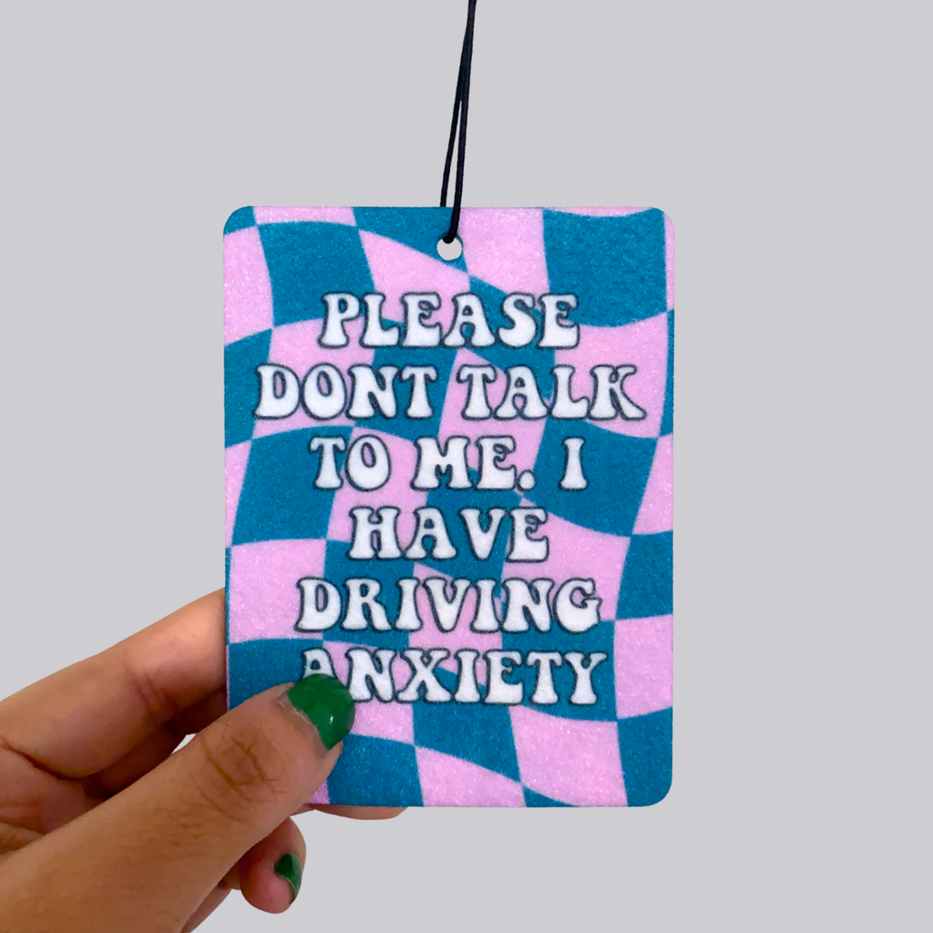 Driving Anxiety Hanging Car Air Freshener