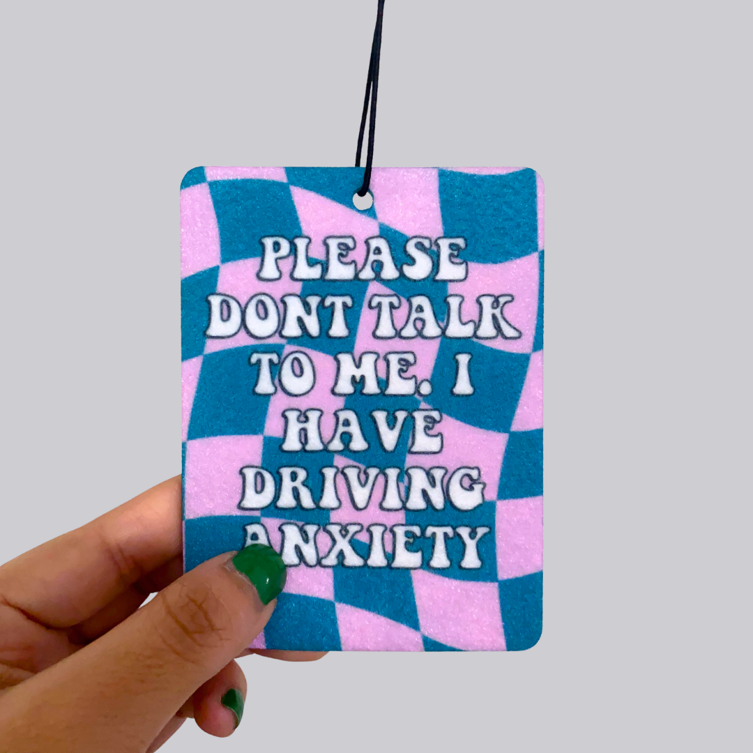 Driving Anxiety Hanging Car Air Freshener