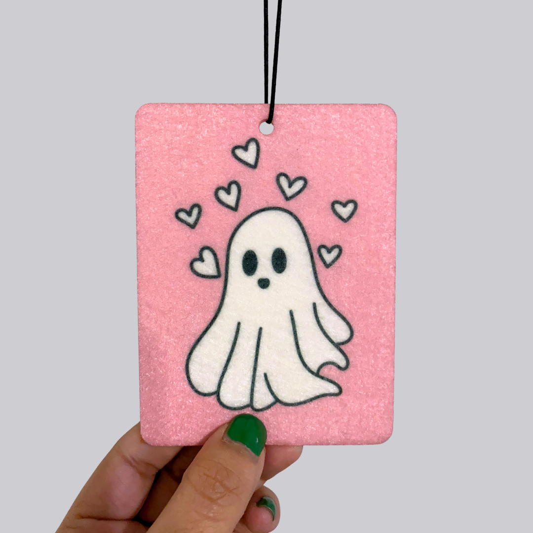 Ghost Hearts Hanging Car Air Freshener