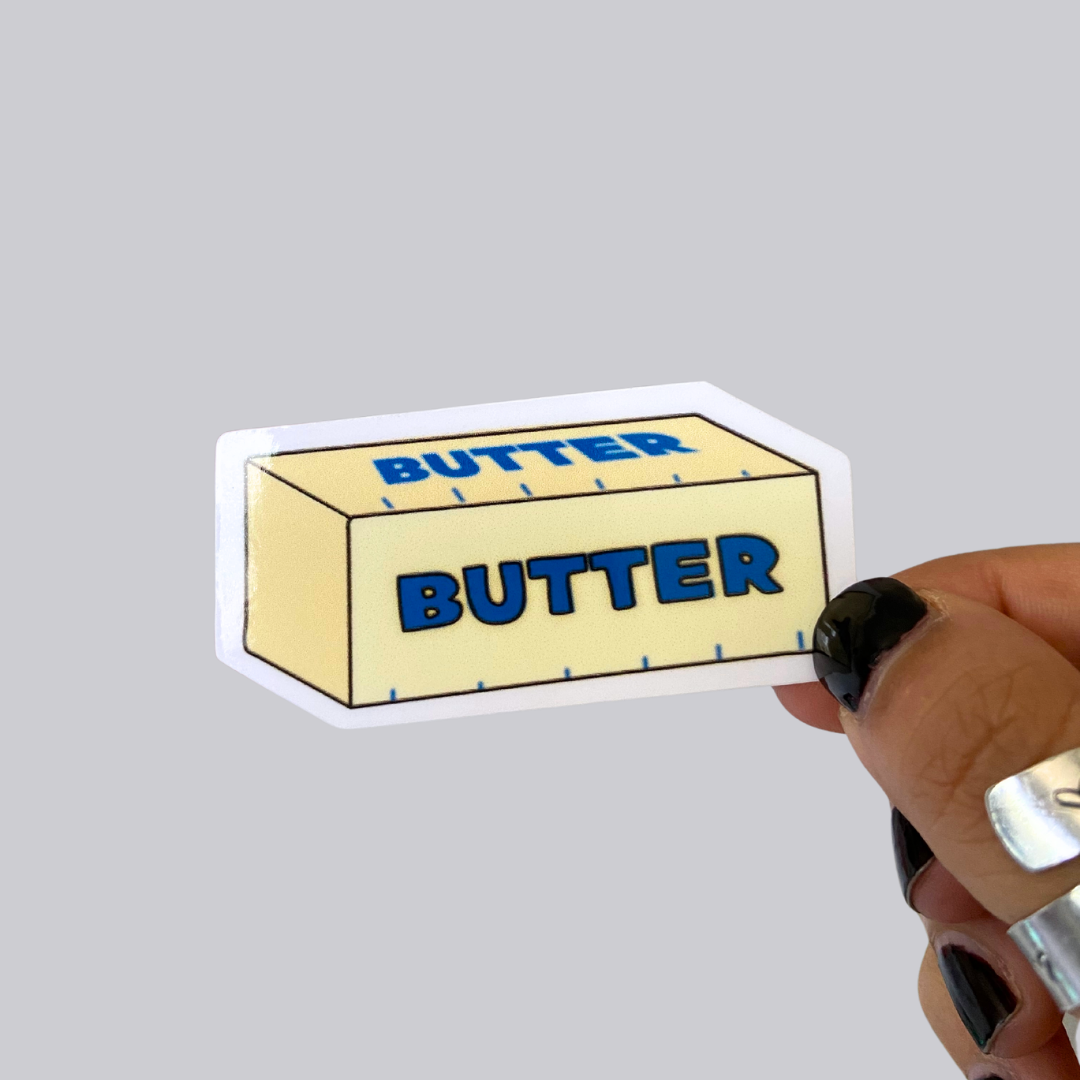 Butter Waterproof Sticker / Magnet