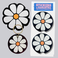 Daisy Car Accessory Bundle  | Keychain, Car Coaster Set and Air Freshener Fragrance