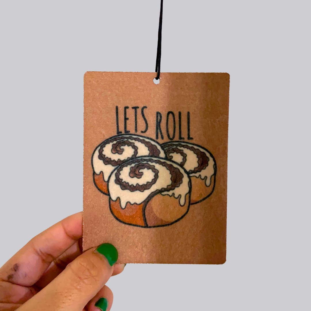 Let's Roll Hanging Car Air Freshener