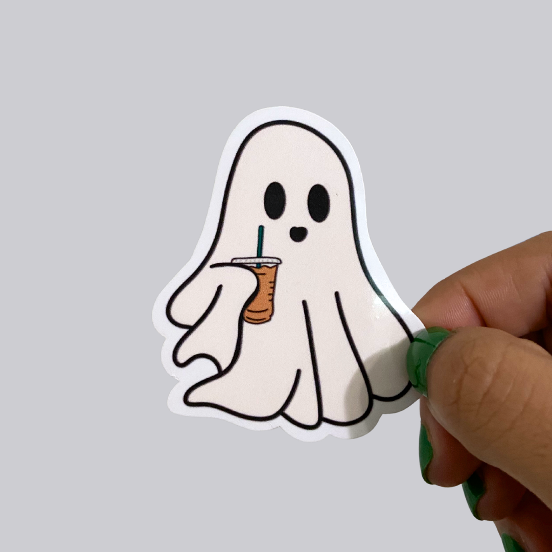 Ghost Coffee Sticker / Magnet