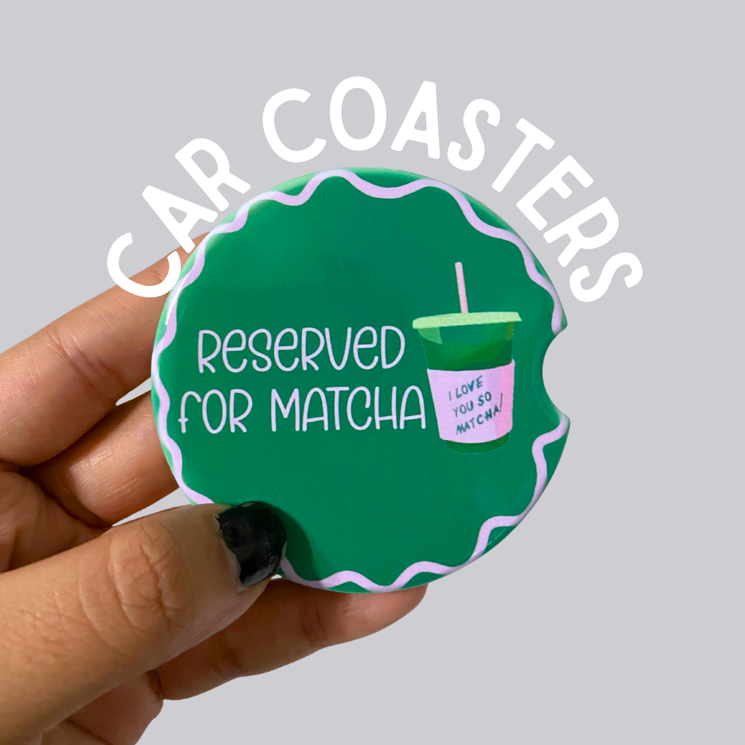 Reserved for Matcha Ceramic Car Coaster