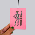 Howdy Skeleton Hanging Car Air Freshener