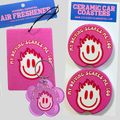 My Driving Scares Me Too Air Freshener, Car Coasters and Keychain Bundle