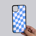 Blue White Checker Phone Case