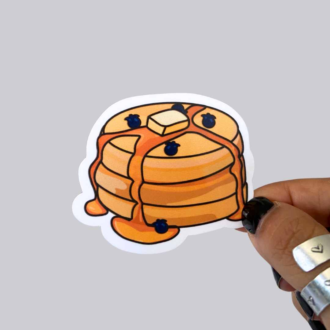 Blueberry Pancake Stack Sticker / Magnet