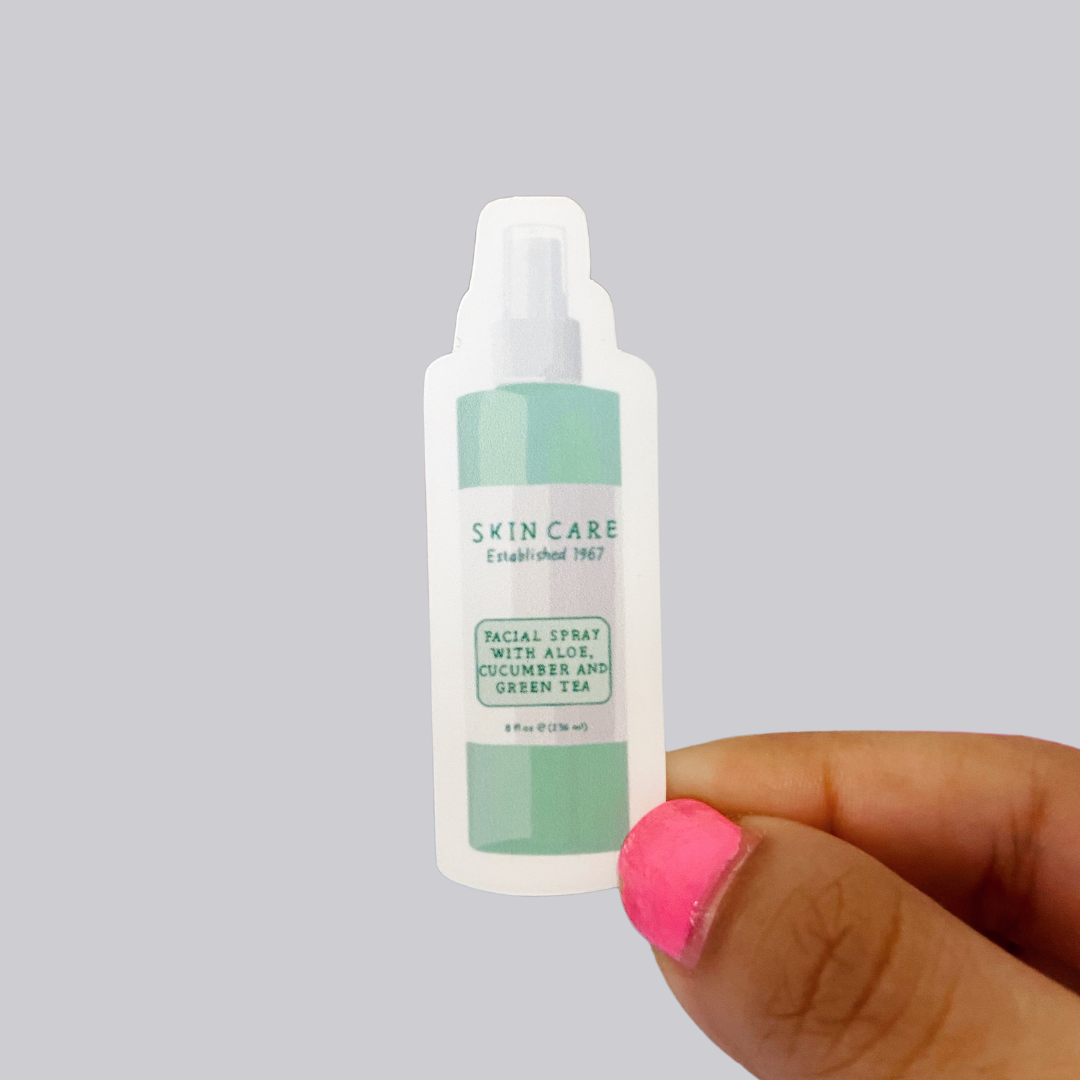 Facial Mist Aloe Spray Sticker / Magnet