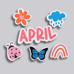 April Spring Calendar Magnets