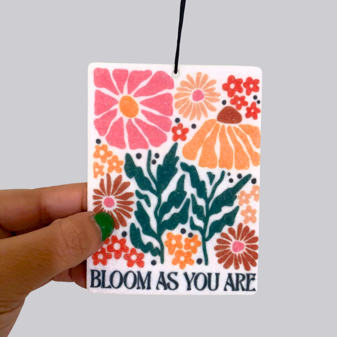 Bloom As You Are Hanging Car Air Freshener
