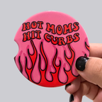 Hot Moms Hit Curbs Ceramic Car Coasters