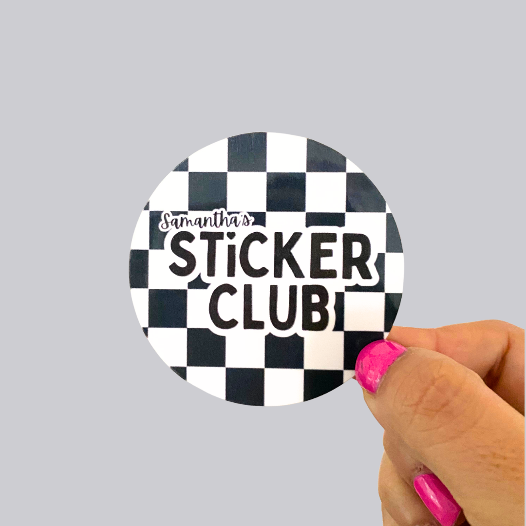 Checker Samantha's Sticker Club Sticker