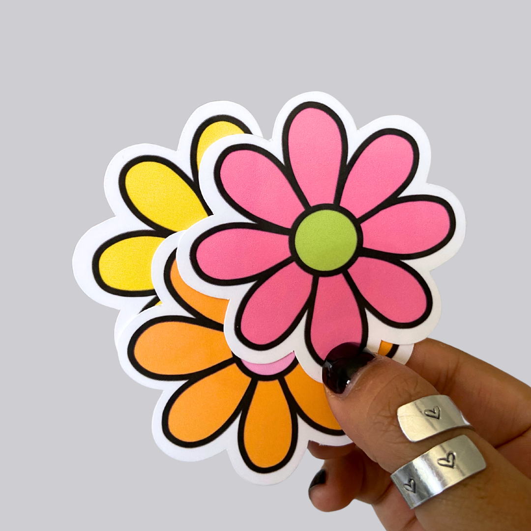 Bright Flower Sticker / Magnet