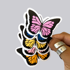 Solid Butterfly Sticker / Magnet
