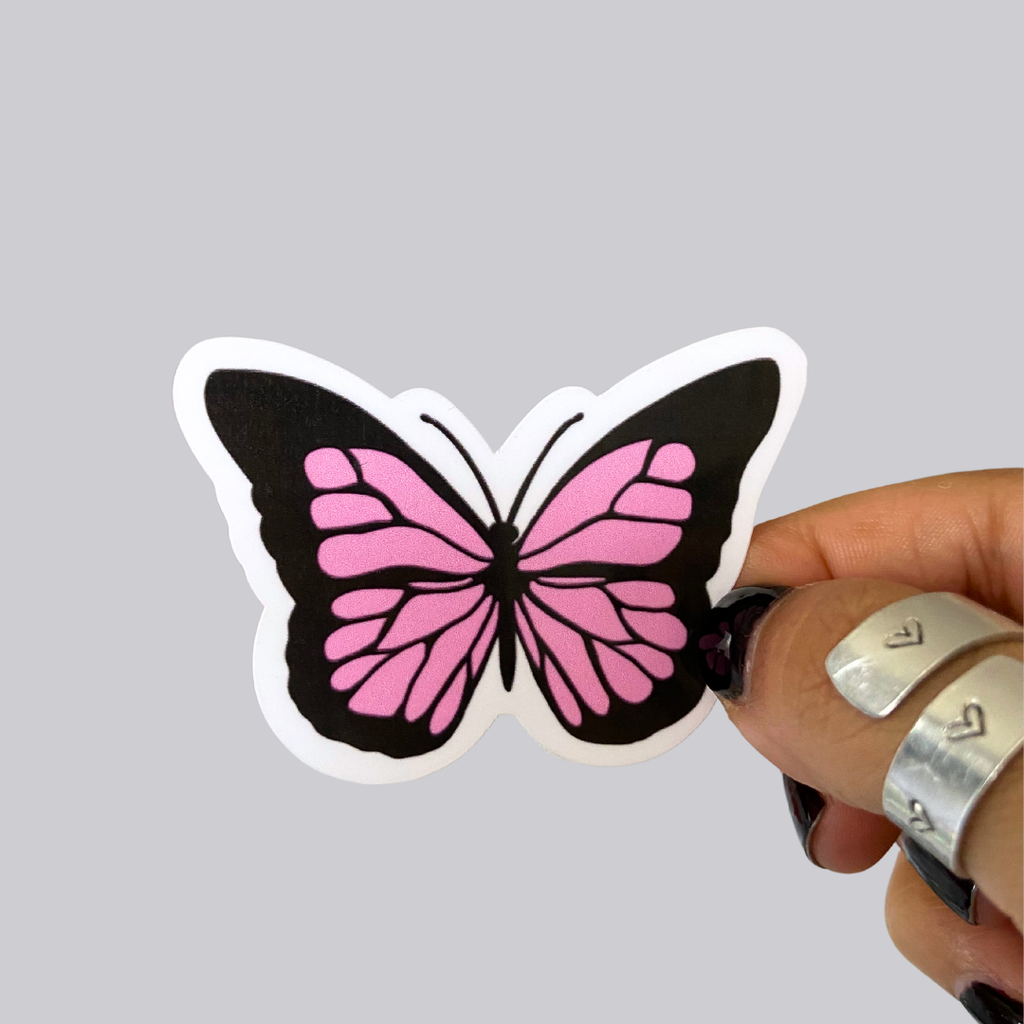 Solid Butterfly Sticker / Magnet