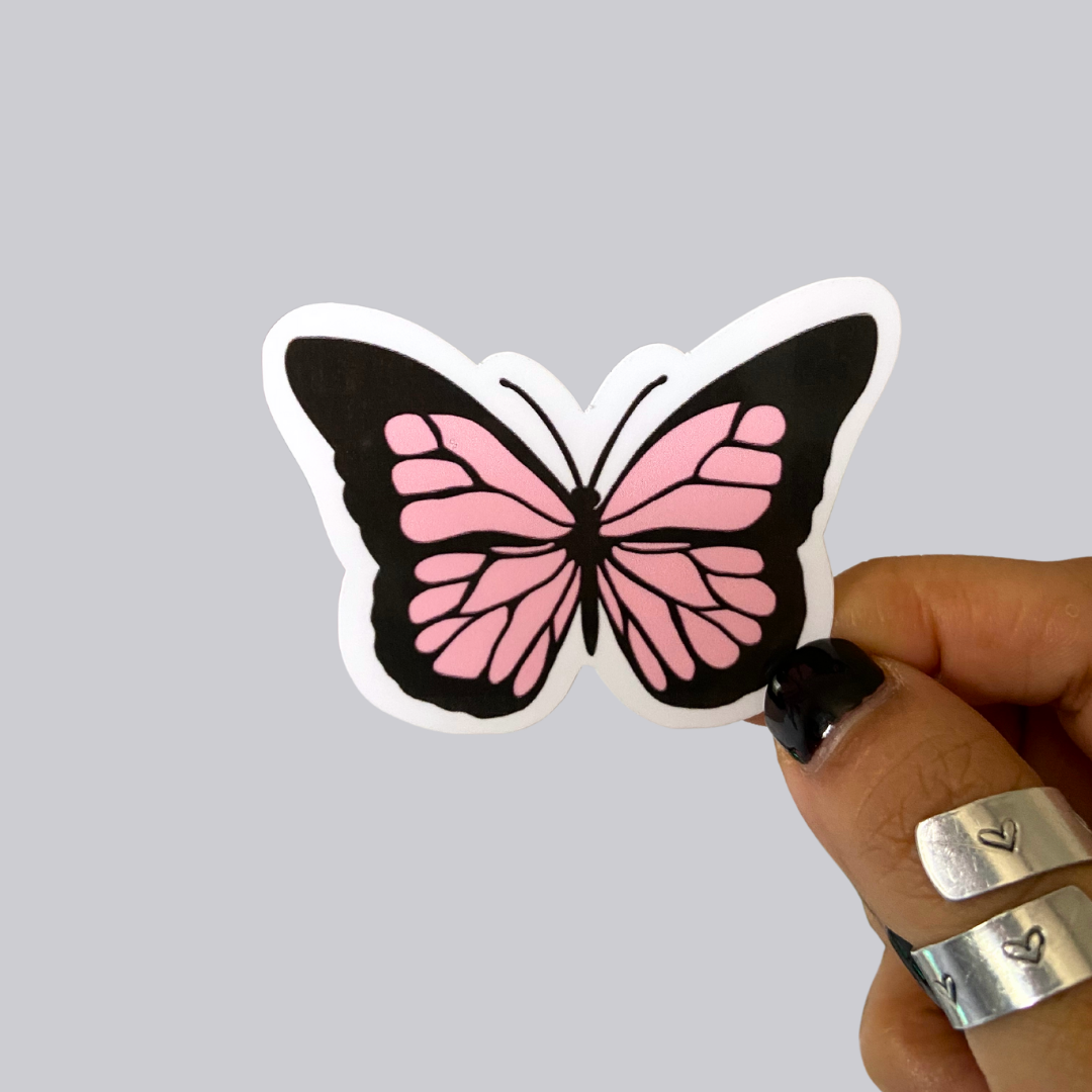 Solid Butterfly Sticker / Magnet