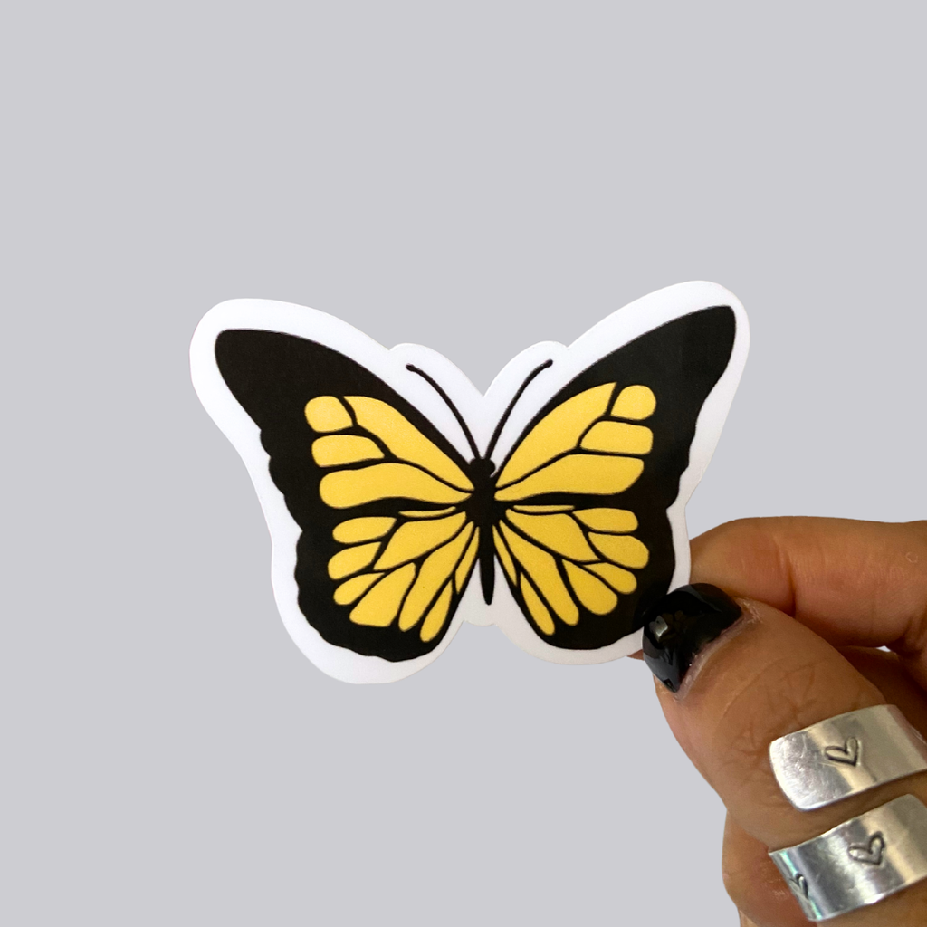 Solid Butterfly Sticker / Magnet