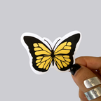 Solid Butterfly Sticker / Magnet