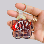 Soda Girly Floral Acrylic Keychain