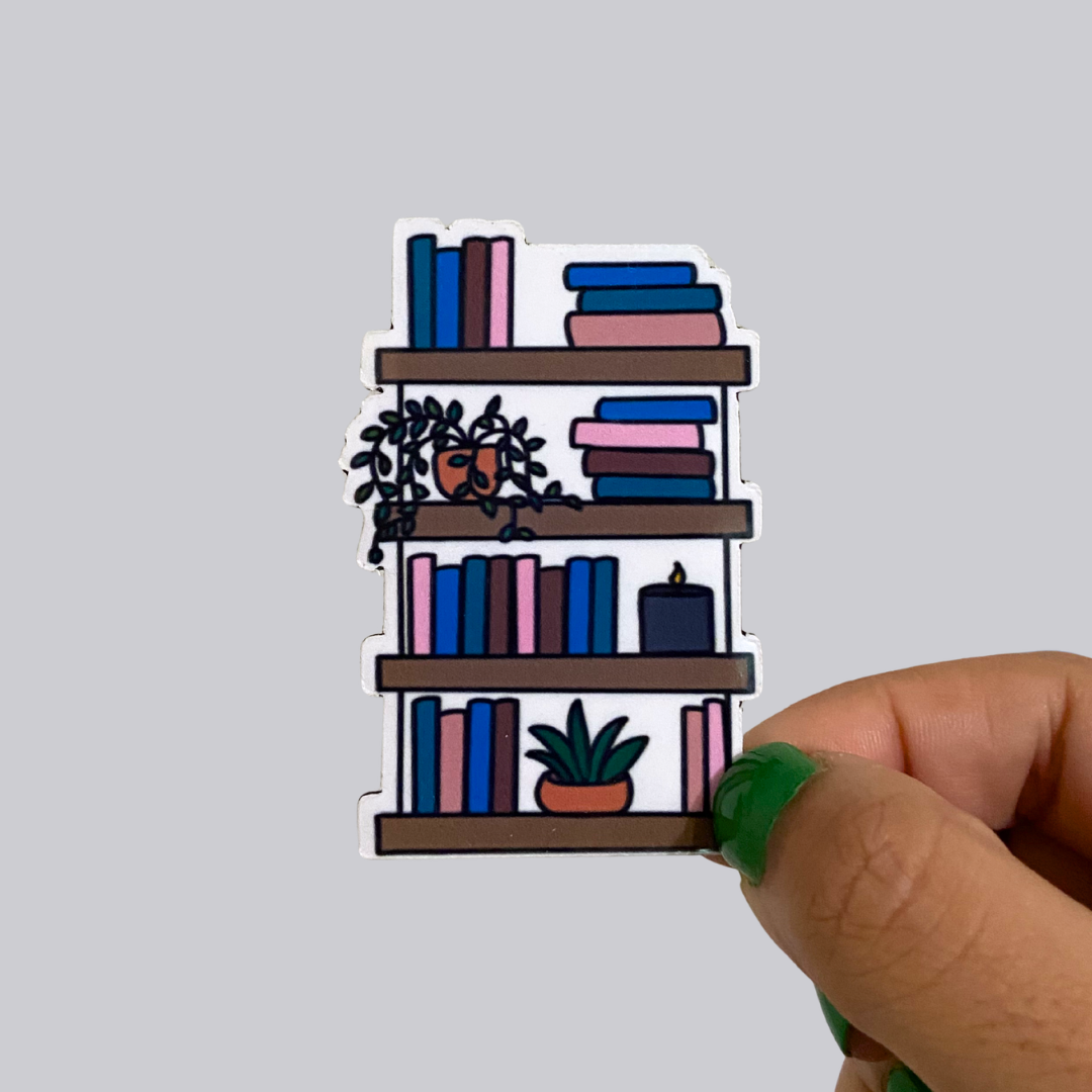 Book Shelf Sticker / Magnet