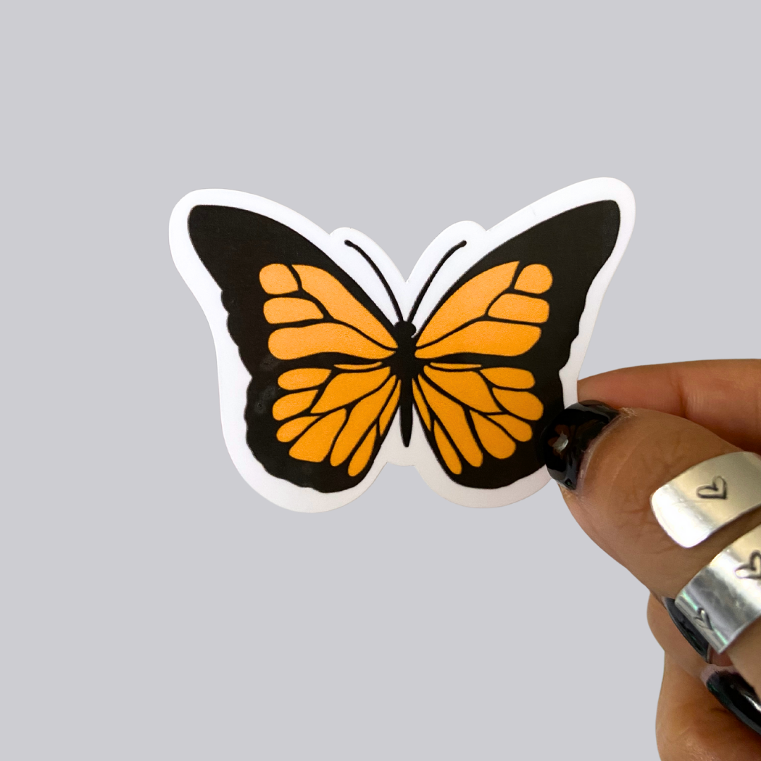 Solid Butterfly Sticker / Magnet