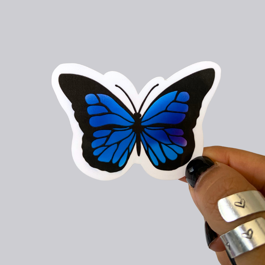 Multicolor Butterfly Sticker / Magnet