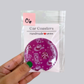 Disco Cowgirl Ceramic Car Coaster