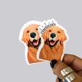 Stay Golden Retiever Sticker / Magnet
