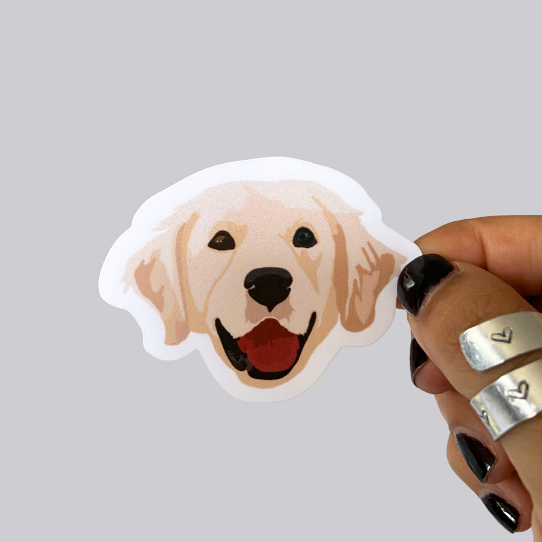 Yellow Labrador Sticker / Magnet