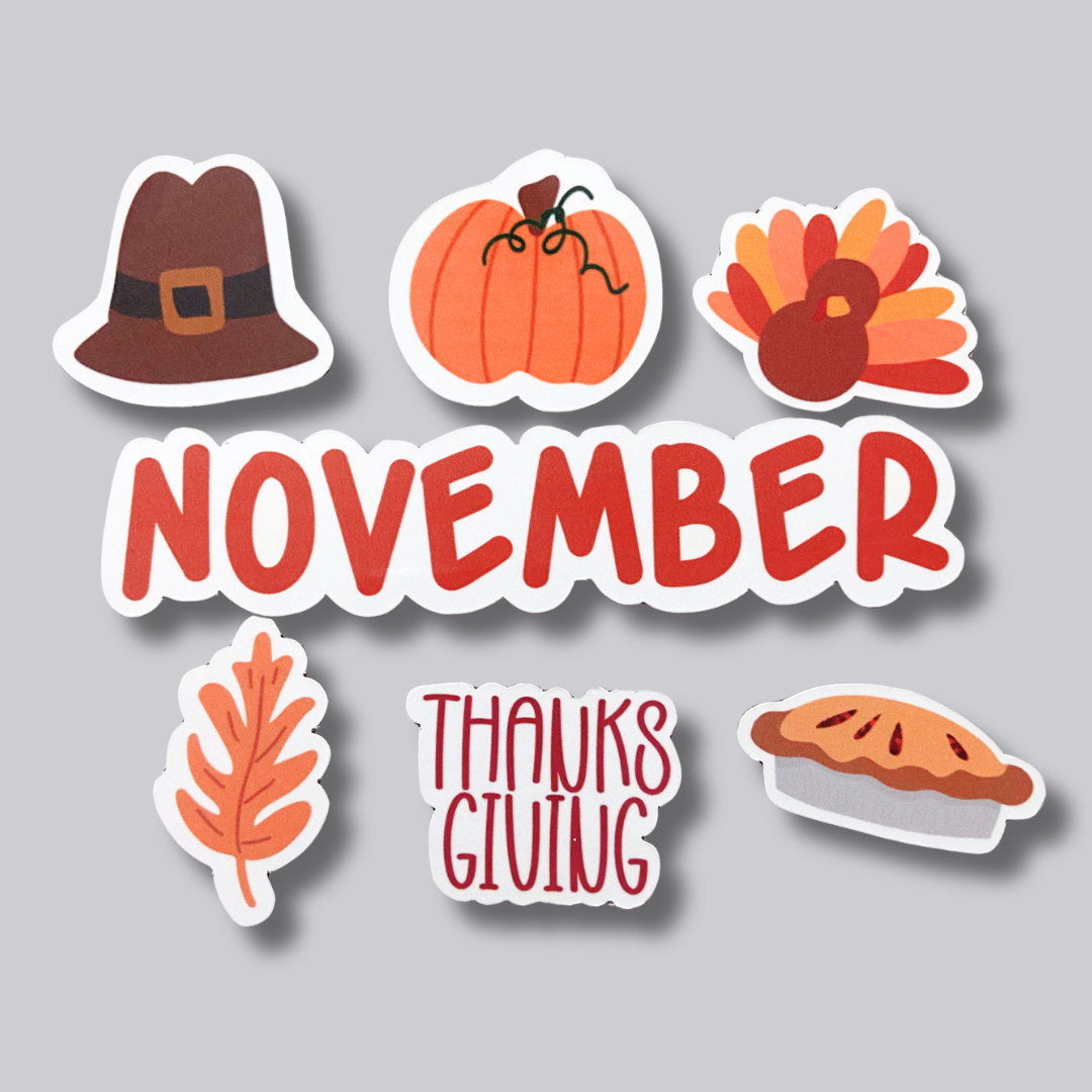 November Fall / Thanksgiving Calendar Magnets