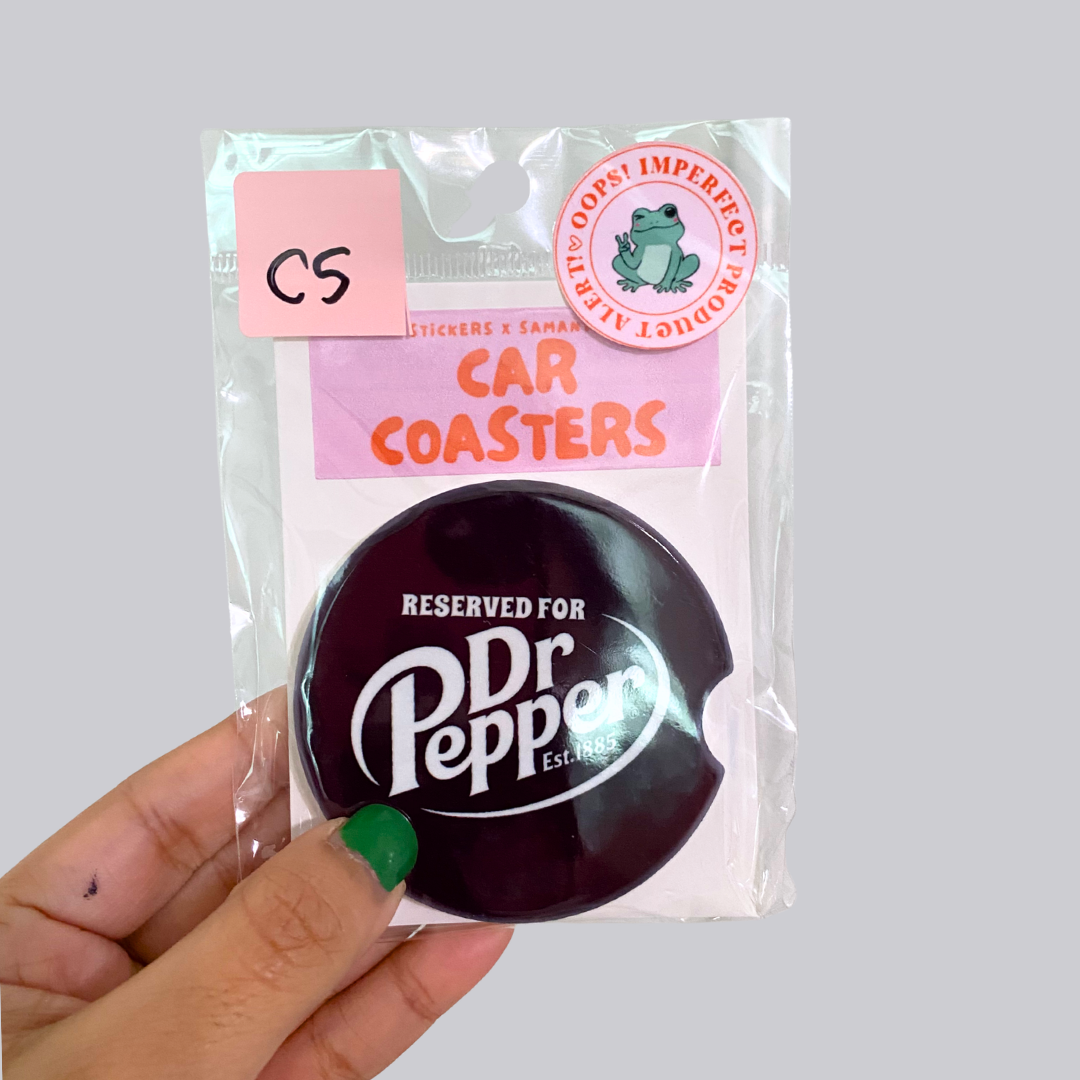Soda Ceramic Car Coaster