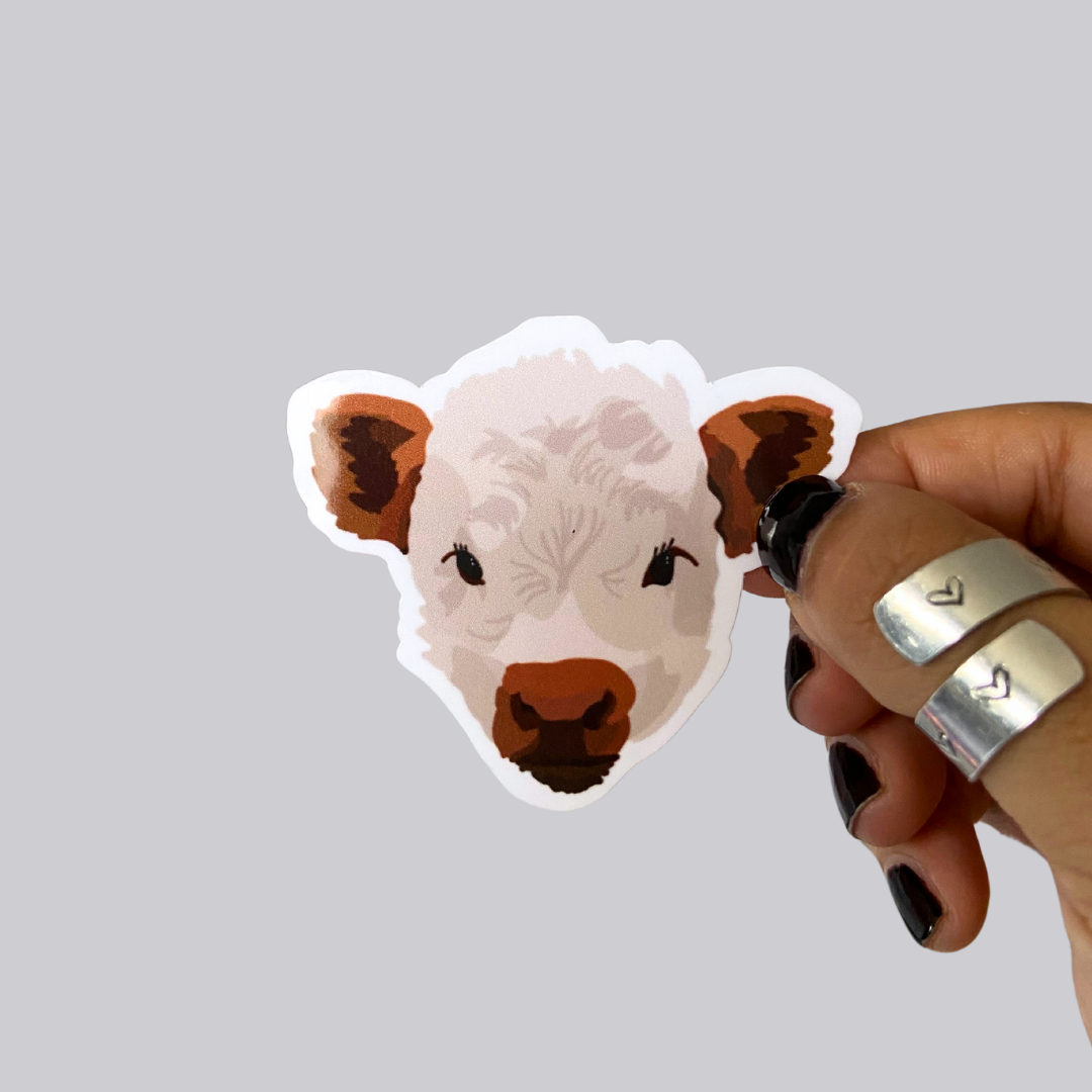 Fluffy Cown Sticker / Magnet