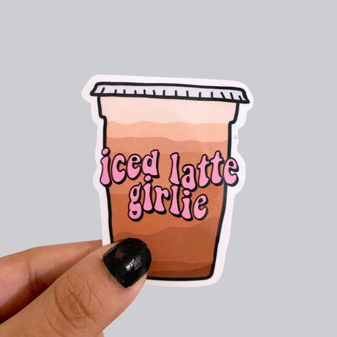 Iced Coffee Girlie Sticker Pack / Magnet