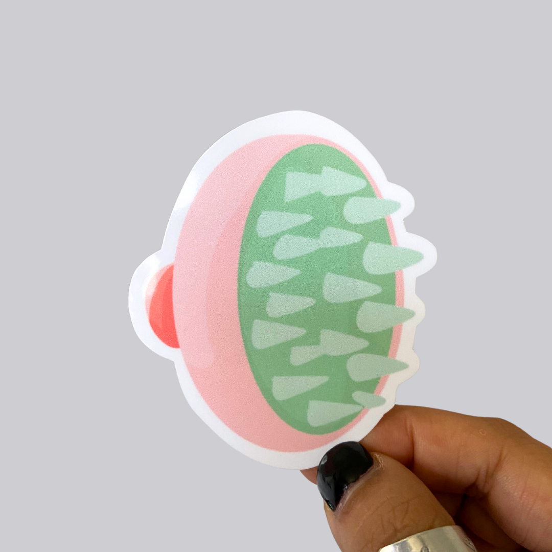 Scalp Massager Sticker / Magnet