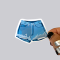 Denim Shorts Sticker / Magnet