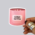 If This Is Lit, Don't Talk To Me Sticker / Magnet