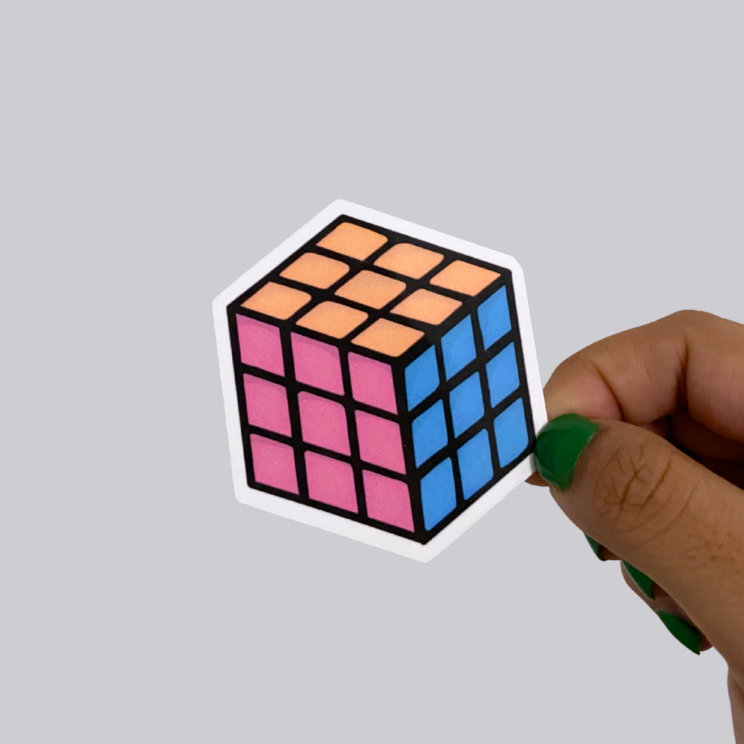 Rubix Cube Sticker / Magnet