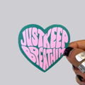 Just Keep Breathin Sticker / Magnet