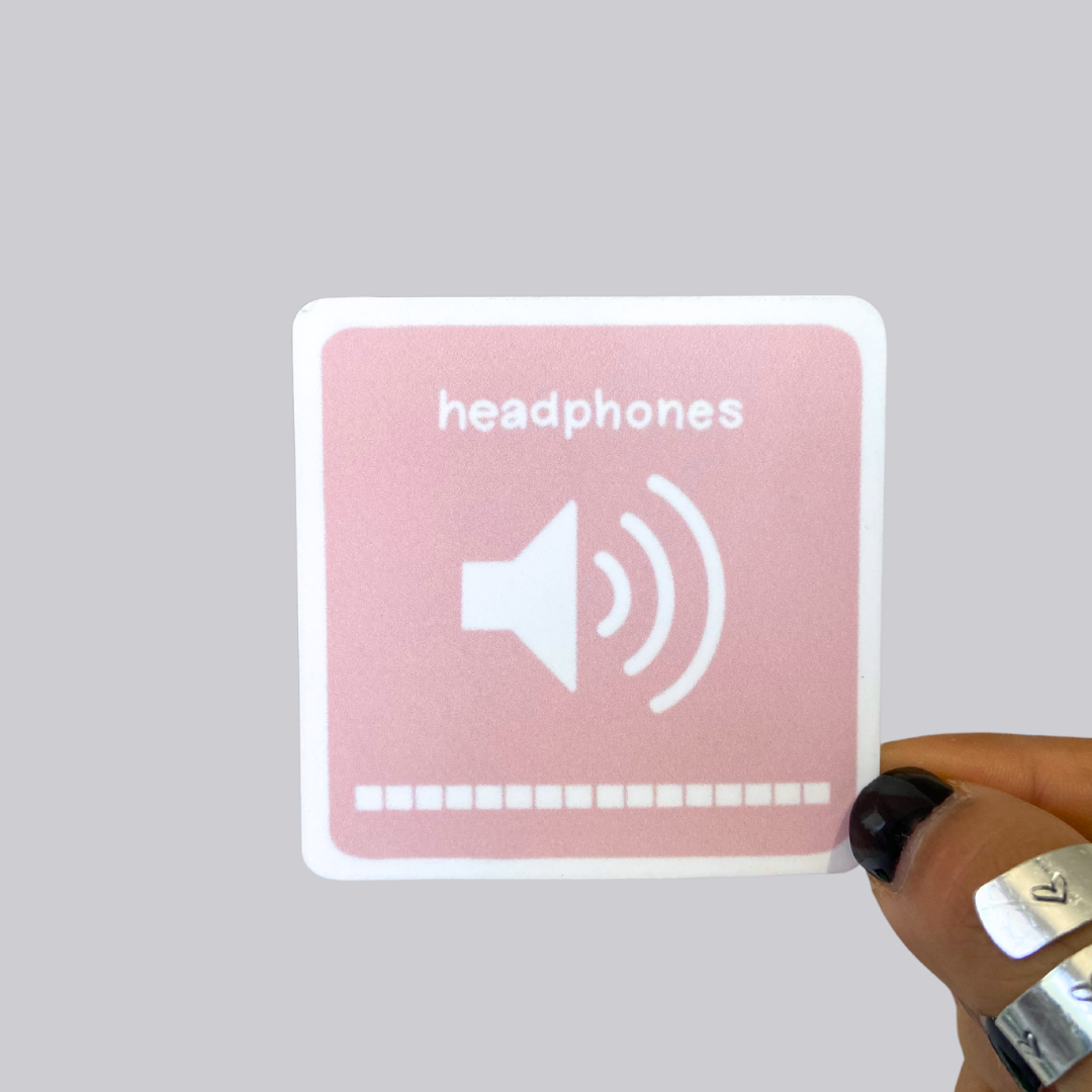 Headphones Volume Sticker / Magnet