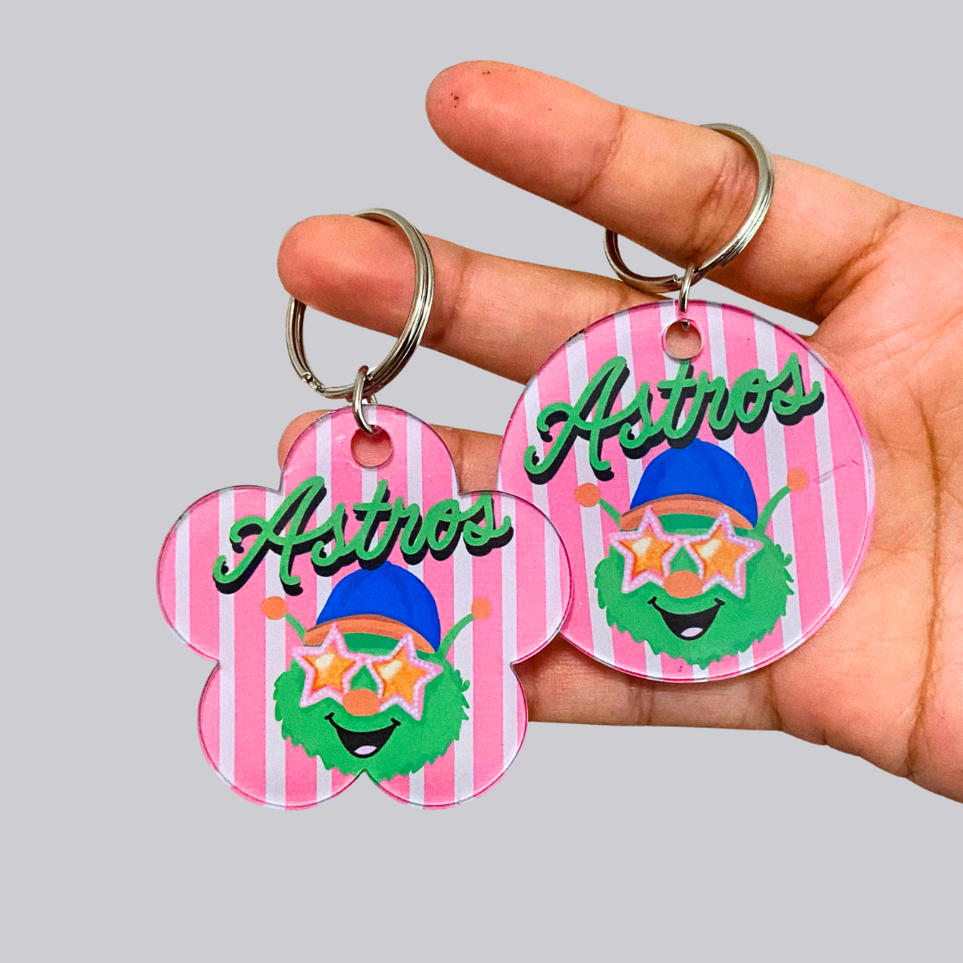 Orbit Car Accessory Bundle | Houston Sports Keychain, Car Coaster Set and Air Freshener Fragrance