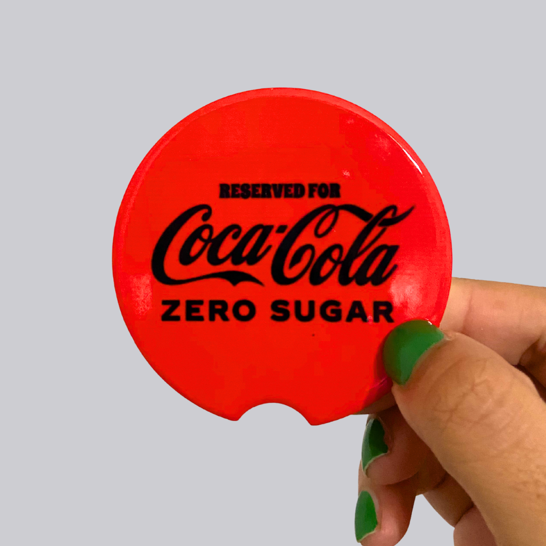 Zero Sugar Soda Ceramic Car Coasters