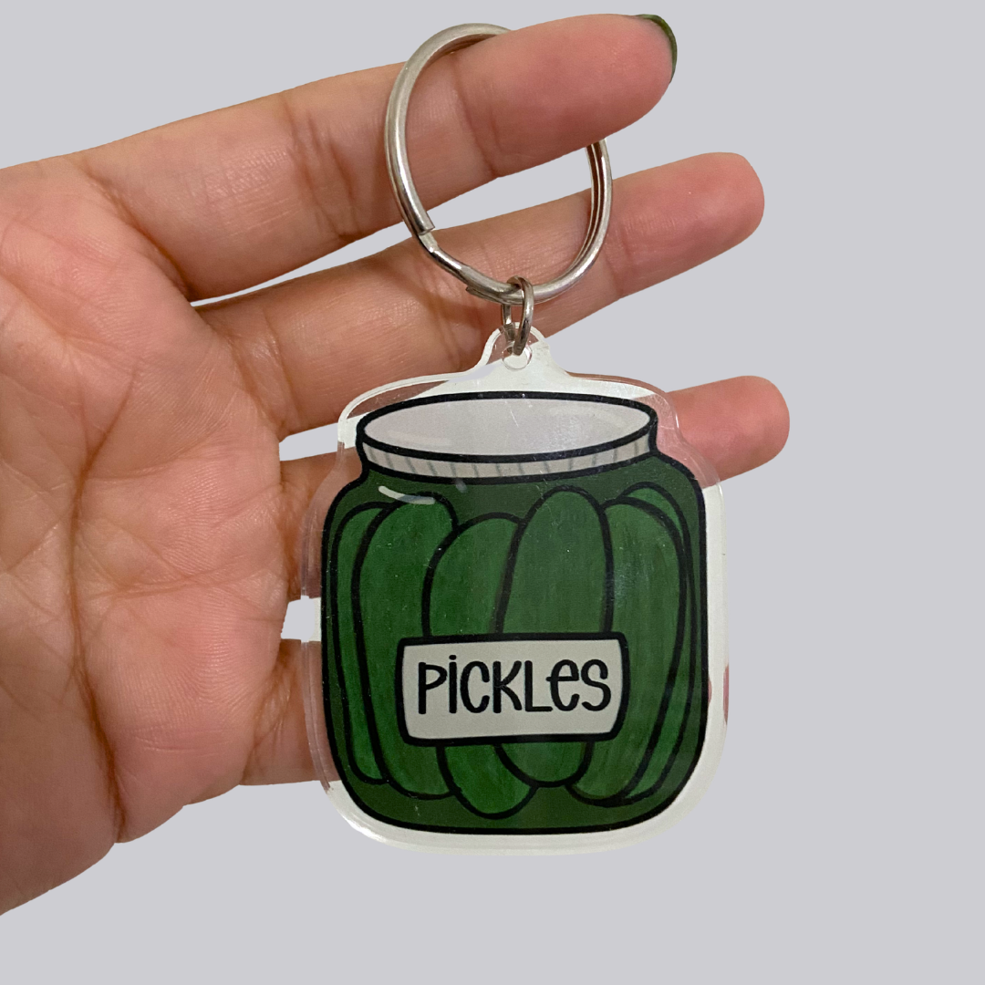 Pickle Jar Acrylic Keychain V2