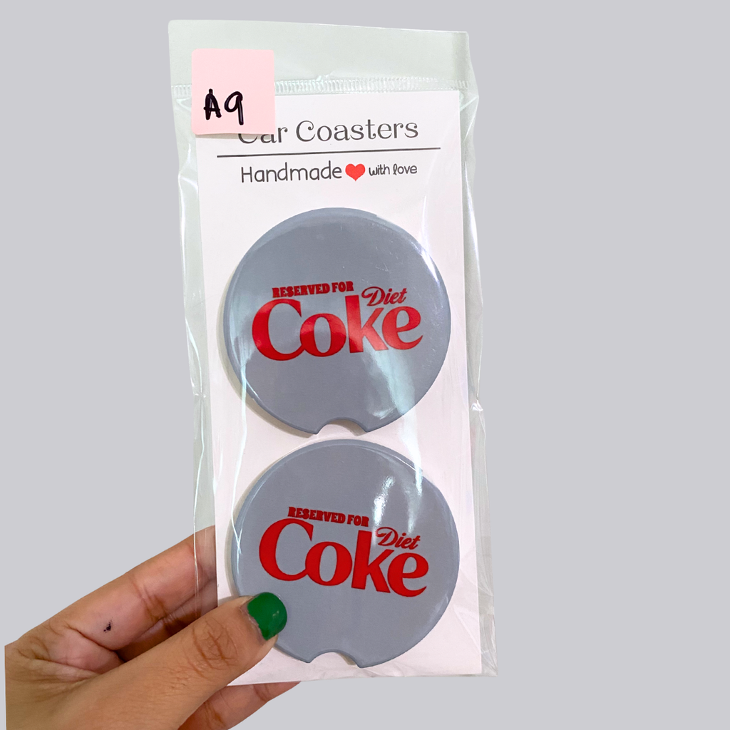 Diet Soda Ceramic Car Coasters