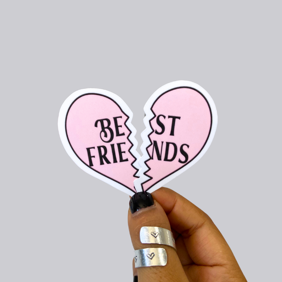 Best Friends Heart Sticker / Magnet Pack