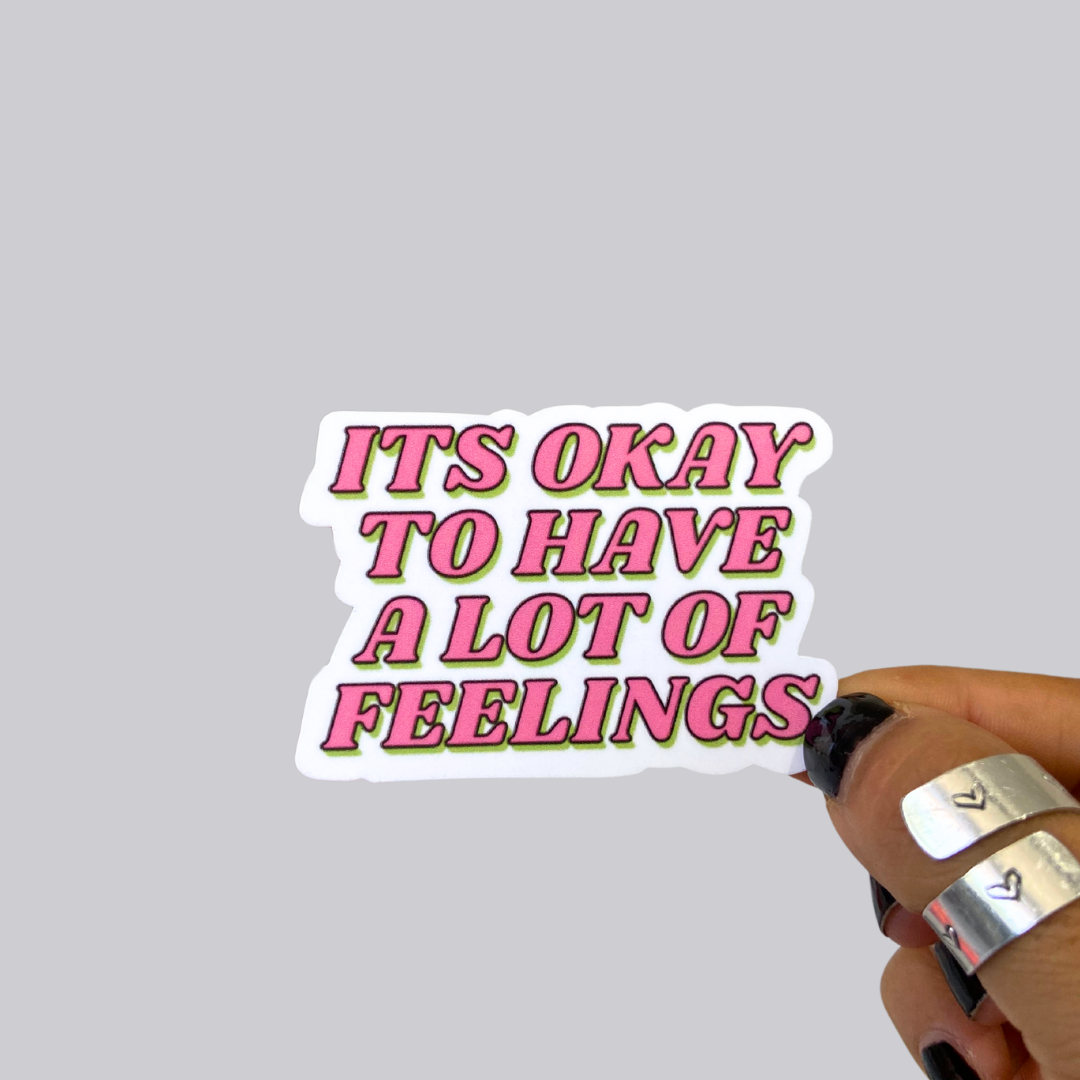 Its Okay to Have A Lot of Feelings Sticker / Magnet