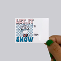 Let It Snow Christmas Gift Tag Sticker