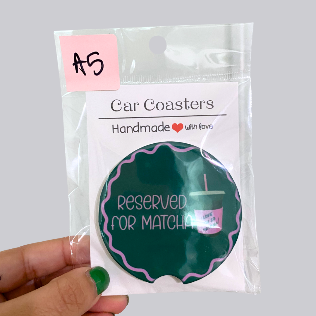 Matcha Ceramic Car Coaster