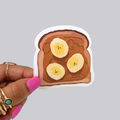 Peanut Butter Banana Toast Sticker / Magnet